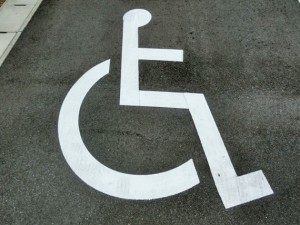 駐車場、車椅子（4x3）